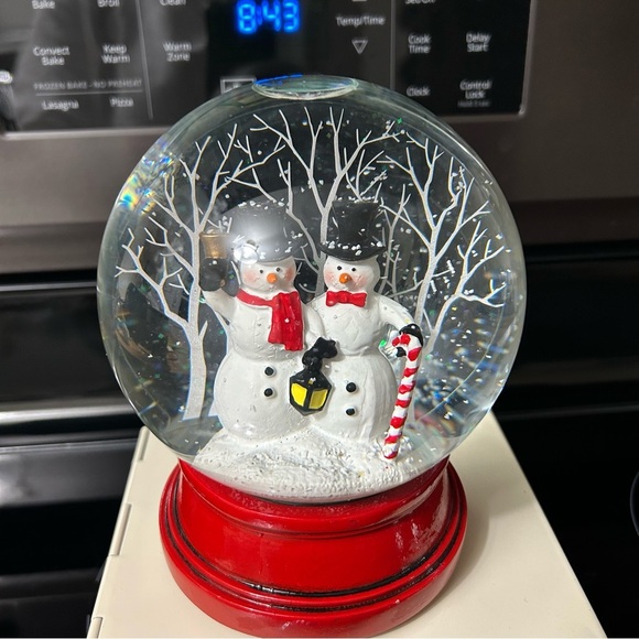 Red Snowman Holiday Decor Globe - Picture 2 of 6